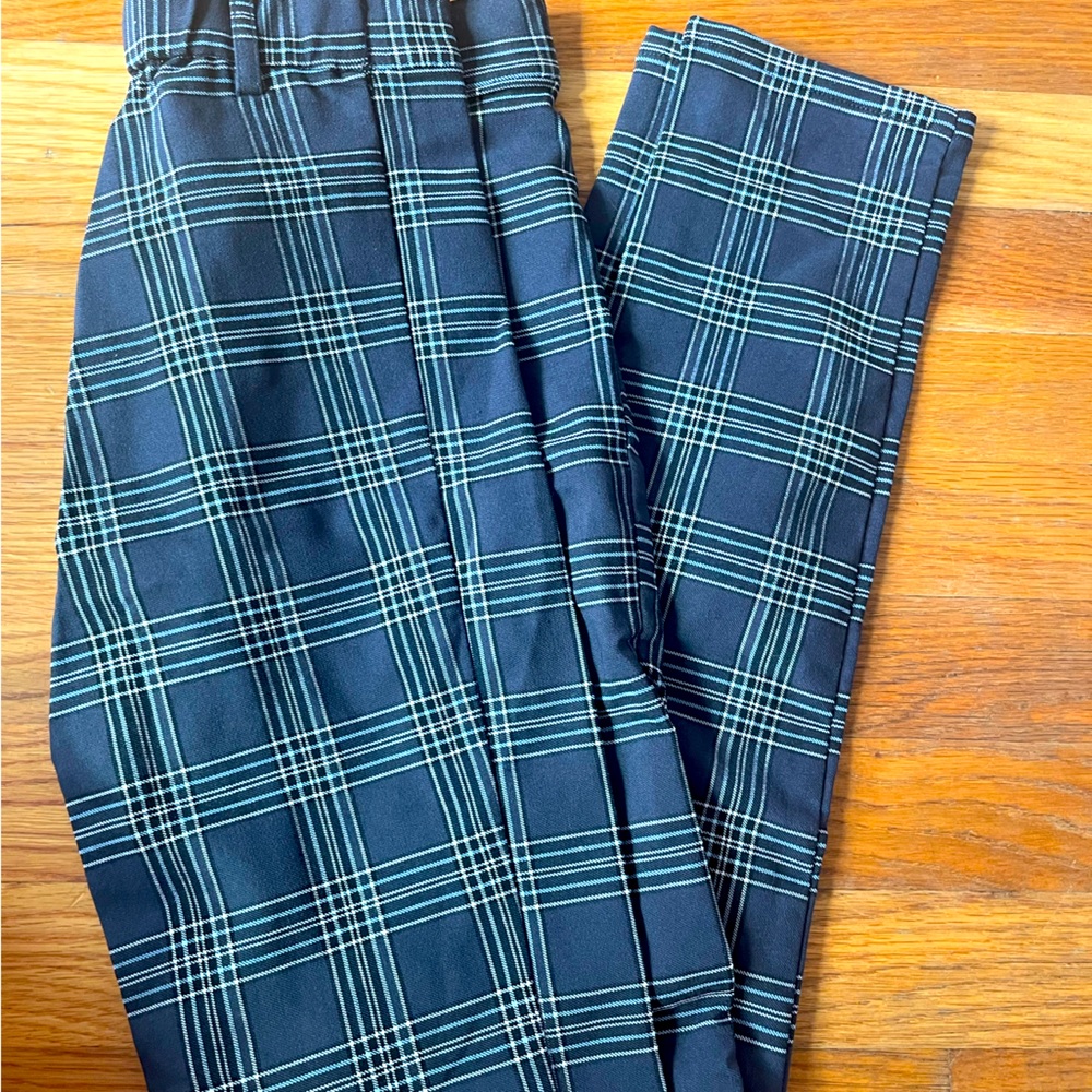 Garage pinstripe pants stretchy